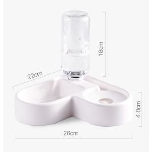 L Shape Automatic Cat Pet Food Feeder / Drinker&Food Automatic Feeder / Mangkuk Minum kucing Haiwan Peliharaan Sudut