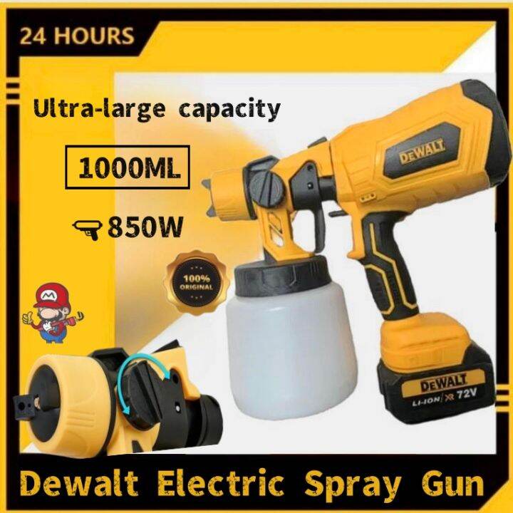 DeWALT 72V Cordless Electric Spray Gun Woodworking Paint Sprayer