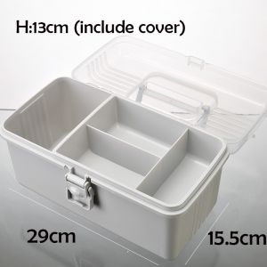 Renewed Vitality Outlet Locaupin Portable Handle Medicine first aid Box Plastic Medicine Basic Organizer. Family small Safety Emergency Medical