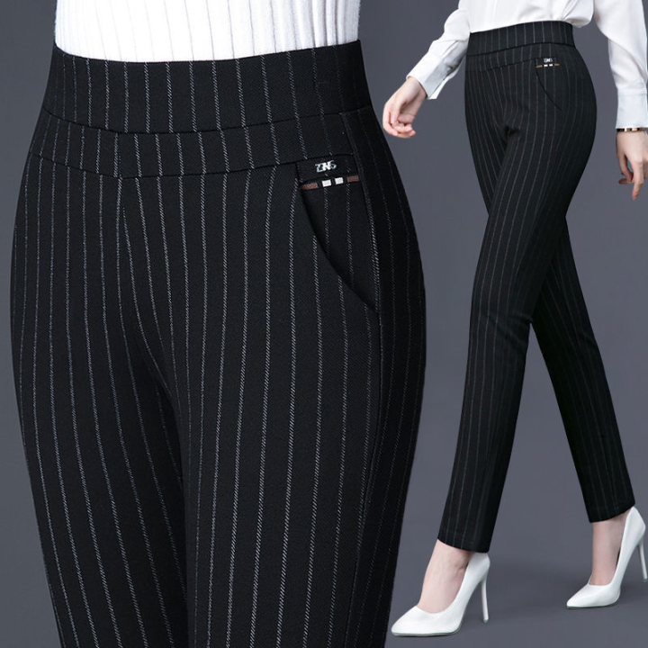Plus Size Long Legging Pants Women Casual Black Office Tight