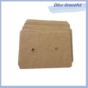 Ditur ที่ใส่ต่างหูแบบมืออาชีพ100ชิ้นที่แขวนกระดาษคราฟท์การ์ด