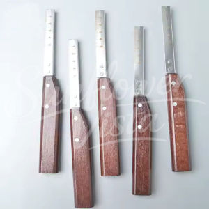 Microtome Histology Trimming Knife Wooden Handle + Blades for Pathology Laboratory