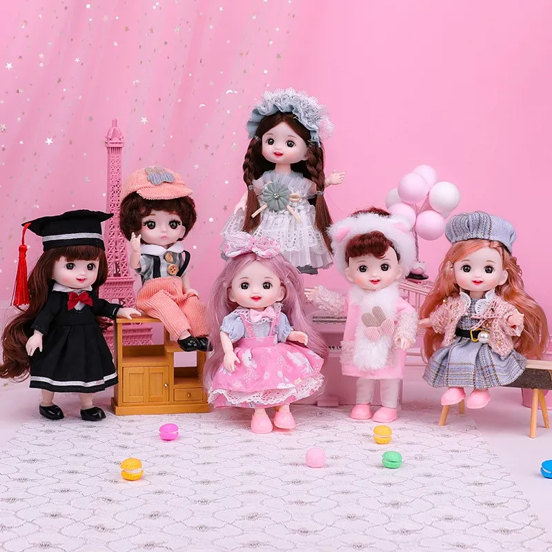 baby dolls on sale😭😭 1/8 BJD Doll 16cm full set 13 Moveable Joint