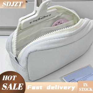 SDJZT Đơn Giản Rắn Màu Bút Túi Dây Kéo Thiết Kế Công Suất Lớn Bút Chì Trường Hợp Xách Tay Văn Phòng Phẩm Tổ Chức Văn Phòng Trở Lại Trường Học