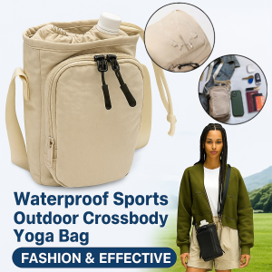 Backpack Waterproof Lightweight Shoulder Bag Protective Items Cushioned Zipper Hidden Water Bottle Bag