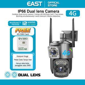 East V380 PRO Dual Lens Outdoor waterproof V86 Wifi Cctv camera connect cellphone 360° 4G cctv camera for house outdoor