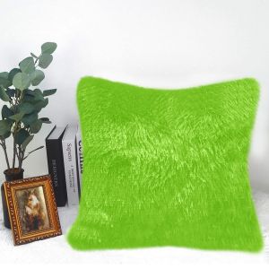 Home Plus SF Fluffy Pillow Case For Couch 18x18 Inches/Cushion Cover with zipper Pillowcase Home Office Car home Decor