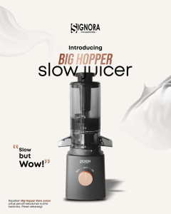 Slow Juicer Signora Big Hopper Original Garansi Resmi
