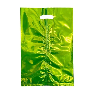 CGS 19x28cm Shiny Metallic Loot Bag (Green) 10pcs