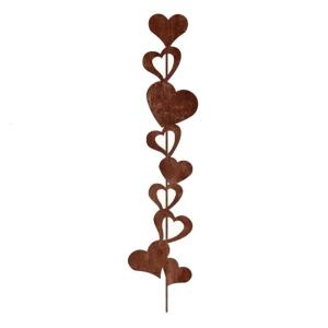 Antique Iron Heart Ground Stake Easy Installation Decoration For Garden Yard Patios Balcony Landscaping Accessories