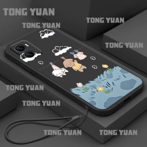 Casing VIVO Y15S 2021 Y15A-4G T1-4G Y10-4G IQOO U5X   TPU silicone soft case super cute phone case anti drop free lanyard