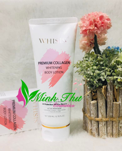 Whisis - Dưỡng Thể Chống Nắng Nâng Tone Whisis Premium Collagen Whitening Body Lotion 200ml