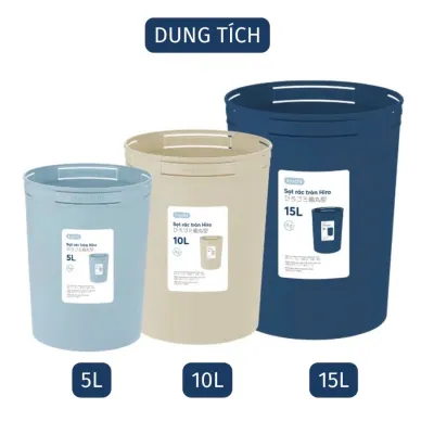 Sọt rác Hiro 5L 10L15L inochi đựng rác giấy văn phòng phòng ngủ .