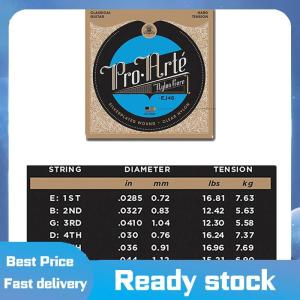 Sports🚴🏻‍♀️ Nylon đàn guitar cổ điển dây EJ45 EJ46 bình thường cứng căng đàn guitar phụ kiện