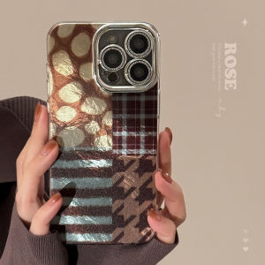 💯【Phone Case】+FREE Shipping 💯 Vintage Leopard Print Flash Cute Phone Case For IPhone 16 15 14 13 12 11 Pro Max 7 8 14 15 16 Plus X Xr Xs Max Protective Back Cover Shockproof Camera Lens Protection