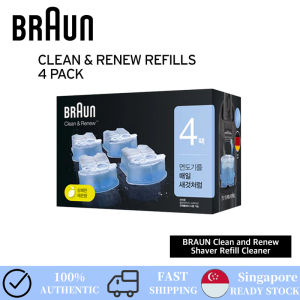SG[In Stock] Braun Electric Shaver Cleaning Liquid CCR4 Series3/5/7/8/9 Razor blade net cleaning fluid Clean and Renew