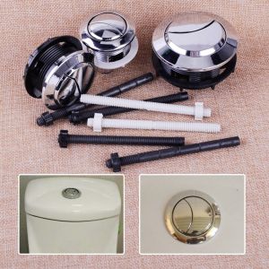 P-CUTE Universal Cistern Lid Rod Plastic Commode Button Water Tank Button Toilet Press Valve 38/48 / 58mm Dual Flush