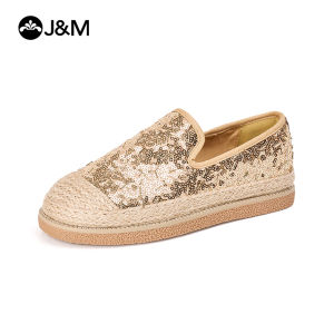 Joy&Mario Women’s Shoes 2025 Flat Shoes sequin flat mesh Womens Loafers