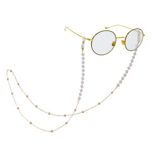 🔥Fashion Face Mask Lanyard Pearl White Crystal Bead Holder Strap Black Glasses Necklace Chain Rope LovelylifeFu COD