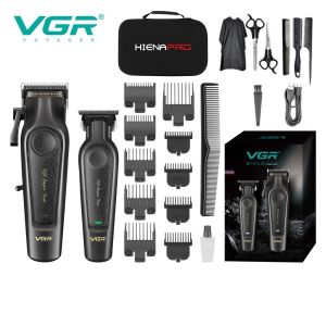 VGR V-197 V-995 Professional Hair Clipper Set 7000 RPM High-Speed Hair Clipper Rechargeable Hair Trimmer Home Mens Haircut Set