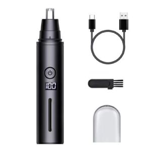 NBANLIKE Màn hình kỹ thuật số LED Máy cắt lông mũi điện Hiệu quả Đầu cắt quay Máy tẩy lông không đau Bền bỉ Im lặng Máy cắt tóc mũi thông minh Du lịch