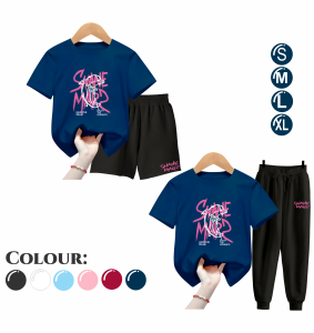 Setelan Celana Anak Perempuan DOLPHIN Ukuran S-XL Biru