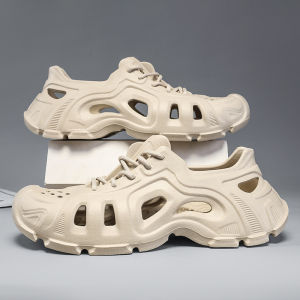 Free Shipping EVA Summer CoupleS Fashion Trendy Versatile Korean-Style Clogs Outdoor Beach MenS And WomenS Hollow Lazy Shoes