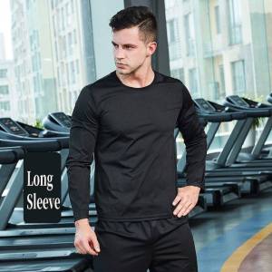 「FICOOL」Men Sauna Suit Exercise Sweat Fast Weight Loss Gym Fitness Workout Jogging Cycling Hiking Sports Running