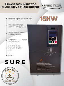 Inverter Frekuensi SURE Drive Konverter 15KW Input 3phase 380V to 380V 3phase Output Variabel Pengatur Inverter Frekuensi