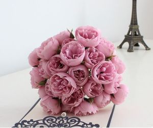 Bunga Small 27 Roses Tea Artificial flower wedding dekorasi