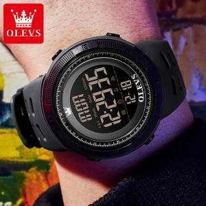 OLEVS electronic watch for men original waterproof 2023 sale fashion silicones strap Import led luminous calendar men sports watches