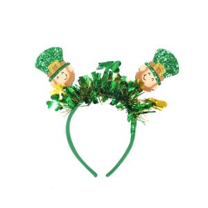 StPatricks Day Headband Aesthetic Festival Charm Hairhoop Irish National Day Shamrock Hairband Carnivals Party Accessory