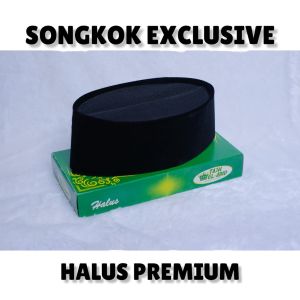 SONGKOK FULL AC KOPIAH PREMIUM Hitam Polos Full AC Halus Premium Peci Dewasa Peci Anak TAJH EL ABID