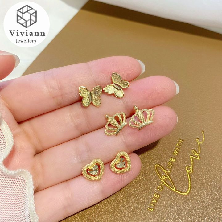 Unusual gold deals stud earrings