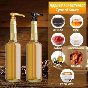 Syrup Pump Bottle Pump DispenserCoffee Syrup Pump Multifunctional Food Condiment Liquid   Dispenser