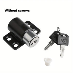 2Pcs Window Lock Sliding Patio Door Catches Set Glass Door Patio Window Bolt Catch Push Security Lock with 2 Keys（Without screws）