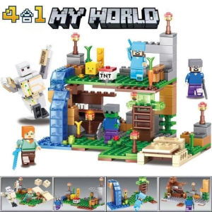 Mainan Blok Minecraft 533 DIY 3D Puzzle Hadiah Mainan - Banyak Pilihan Model Karakter yang Menarik