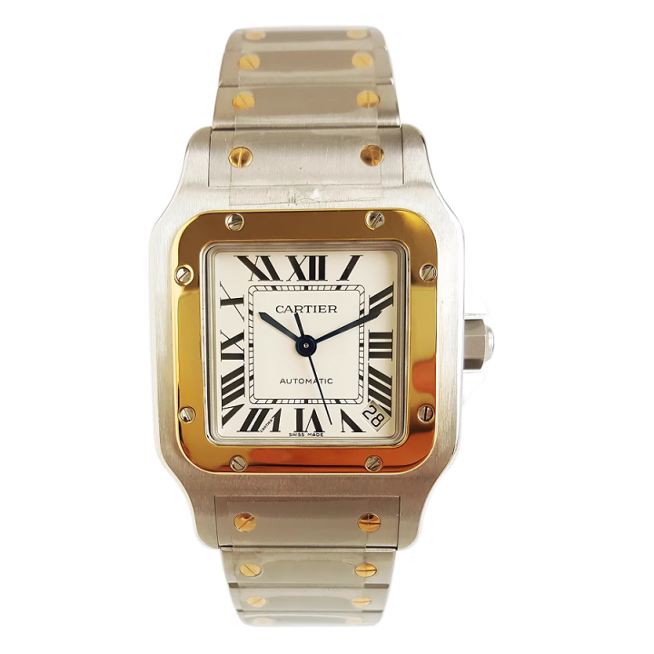 9.8 New Cartier men s watch Sandoz series 18K gold automatic