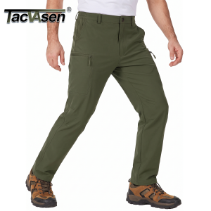 TACVASEN Waterproof Lightweight Hiking Pants Mens Ripstop Quick Dry Cargo Work Pant Outdoor Trekking Hard-wearing Trousers Male2026