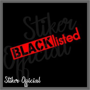 Blacklisted Motorcycle Sticker Waterproof And Car Sticker Waterproof Design Hologram Sticker Decals Vinyl