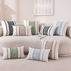 30x50cm/45x45cm/50x50cm multicolored cotton linen thread pillowcases without pillow cover retro country living room office modern sofa and bedroom decoration