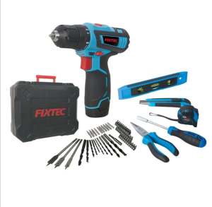 Fixtec PoWer Tools สว่านไร้สาย 12V Combo Kit รุ่น FCD12K60 พร้อมอุปกรณ์เครื่องมือช่าง 60 ชิ้น ครบชุด พร้อมส่ง