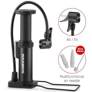 ROCKBROS 4522L Pompa Sepeda Kaki 80PSI Bicycle Pump Schrader Presta MTB Roadbike Outdoor Sport