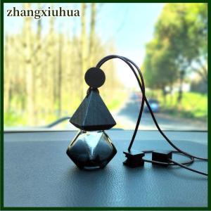 zhangxiuhua 1Pc Black Three Piece Set Beads Car Mounted Perfume Empty Bottle Pendant Fragrance Oil Diffuser Rearview Mirror Car Interior