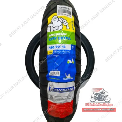 Ban Motor Matic 110/70 ring 13 MICHELIN City Extra TUBELESS Bonus Pentil untuk NMAX