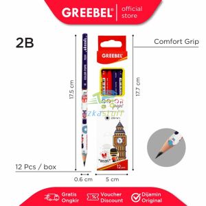 Pensil 2B Greebel - pensil kayu GREEBEL