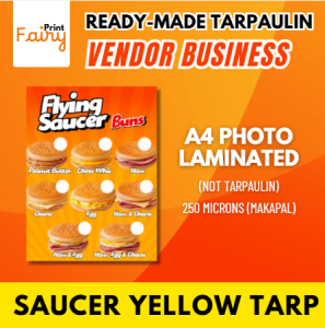 PRINTFAIRY READY-MADE FLYING SAUCER TARPAULIN AND LAMINATED SIGNAGE