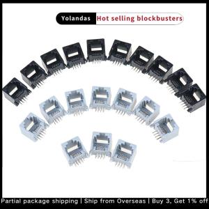[Yolandas] 10ชิ้น ล็อต RJ45 8P8C คอมพิวเตอร์ Internet Network PCB JACK SOCKET