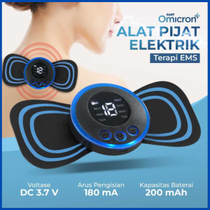 COD TaffOmicron Alat Pijat Elektrik Tempel EMS Terapi Leher Massager - Alat Terapi Akupuntur Leher Punggung Pinggang Tempel  seluruh badan
