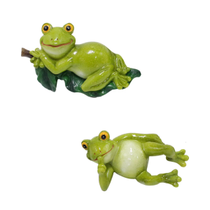 Flower Pot Hanger Resin Frogs Ornament Weather Resistant For Flower Pot Hanging And Garden Decoration